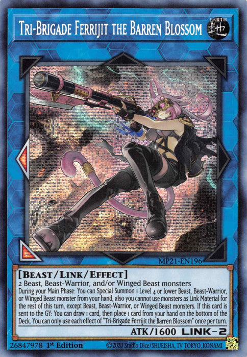 Tri-Brigade Ferrijit the Barren Blossom [MP21-EN196] Prismatic Secret Rare - for just $0.75! 