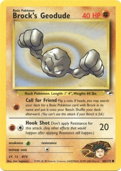 Brock's Geodude (66/132) [Gym Heroes Unlimited] - for just $0.35! 