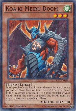 Koa'ki Meiru Doom [BP03-EN058] Shatterfoil Rare - for just $0.50! 