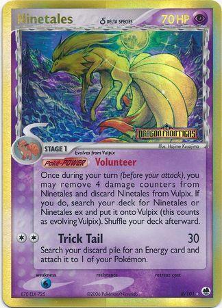 Ninetales (8/101) (Delta Species) (Stamped) [EX: Dragon Frontiers] - for just $100.65! 