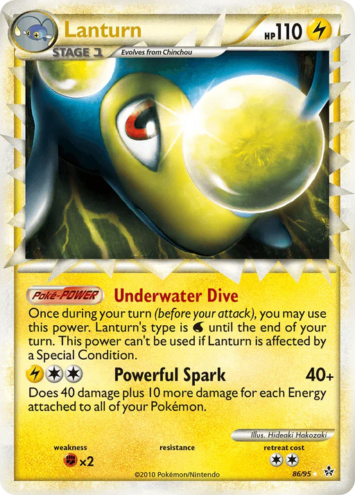 Lanturn (86/95) [HeartGold & SoulSilver: Unleashed] - for just $17.45! 