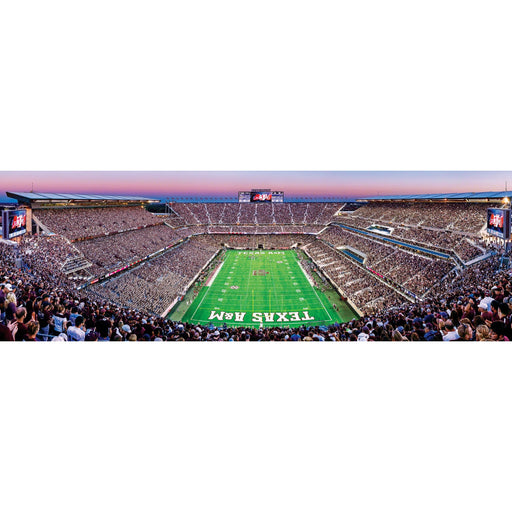 Texas A&M Aggies - 1000 Piece Panoramic Jigsaw Puzzle - End View - Just $19.99! Shop now at Retro Gaming of Denver