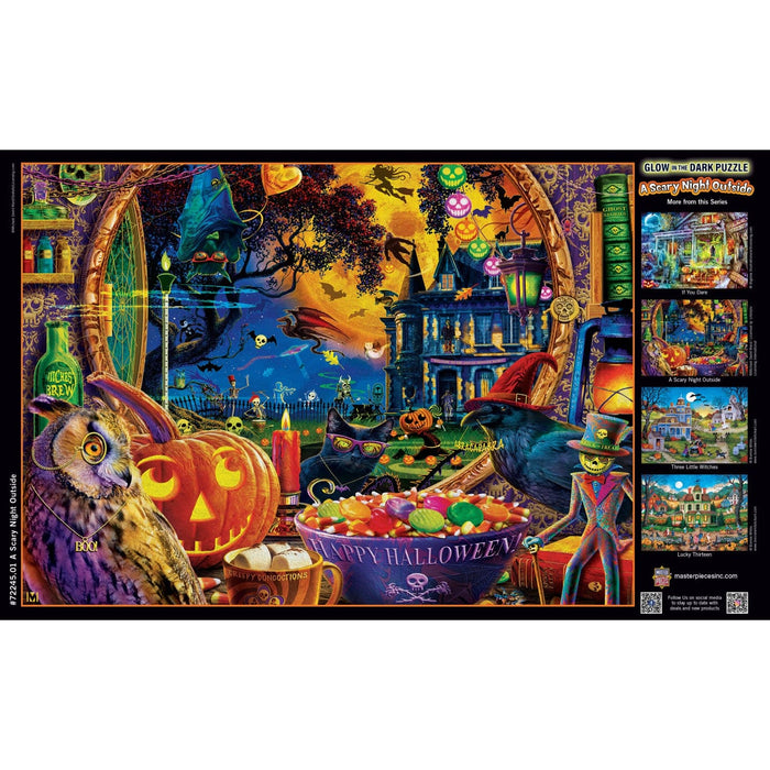Glow in the Dark - A Scary Night Outside 1000 Piece Jigsaw Puzzle - for just $16.99! 