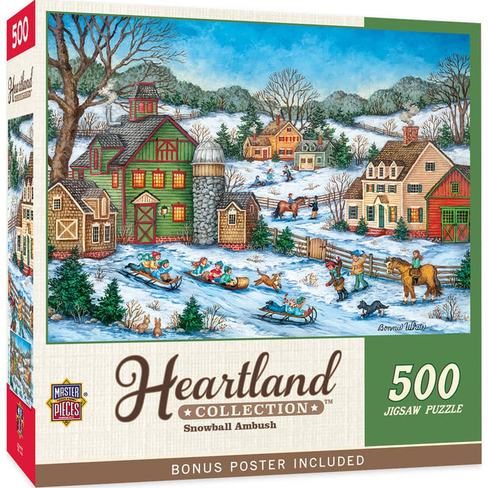 Heartland - Snowball Ambush 500 Piece Jigsaw Puzzle - for just $14.99! 
