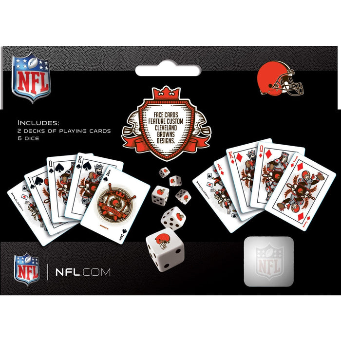 Cleveland Browns - 2-Pack Playing Cards & Dice Set - for just $19.99! 