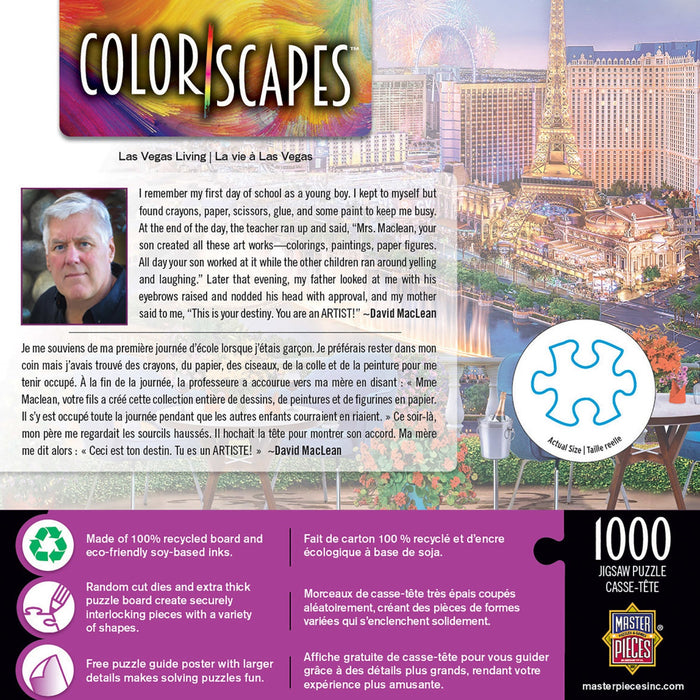 Colorscapes - Las Vegas Living 1000 Piece Jigsaw Puzzle - Just $16.99! Shop now at Retro Gaming of Denver