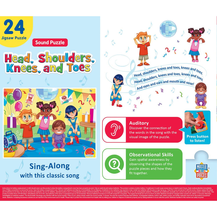 Head, Shoulders, Knees, & Toes - 24 Piece Sound Jigsaw Puzzle - for just $9.99! 