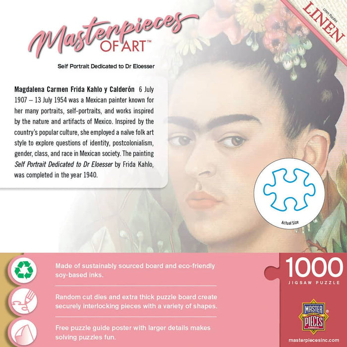 MasterPieces of Art - Frida Kahlo Self Portrait 1000 Piece Jigsaw Puzzle - for just $16.99! 