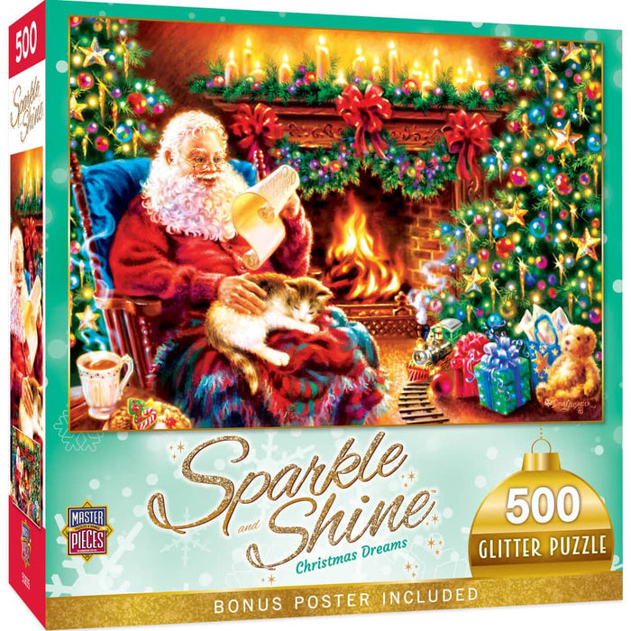 Sparkle & Shine - Christmas Dreams 500 Piece Glitter Jigsaw Puzzle - for just $14.99! 