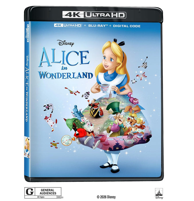 Alice In Wonderland (1951) (4K Ultra HD + Blu-ray + Digital) - for just $53.99! 