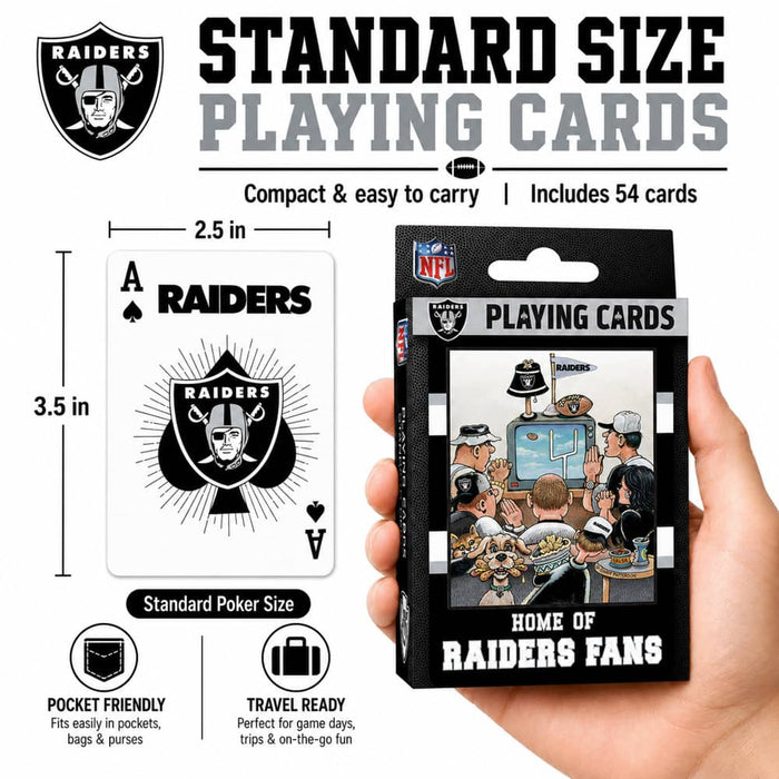 Las Vegas Raiders Fan Deck Playing Cards - 54 Card Deck - for just $7.99! 