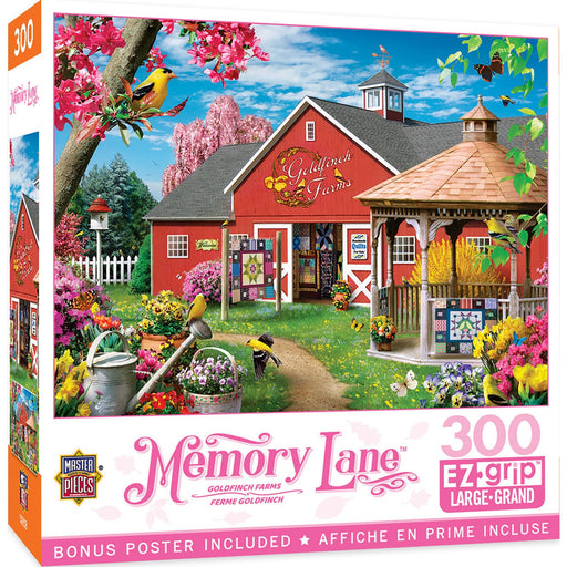 Memory Lane - Goldfinch Farms 300 Piece EZ Grip Jigsaw Puzzle - Just $14.99! Shop now at Retro Gaming of Denver