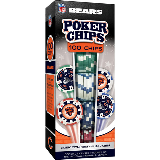 Chicago Bears 100 Piece Poker Chips - Just $29.99! Shop now at Retro Gaming of Denver