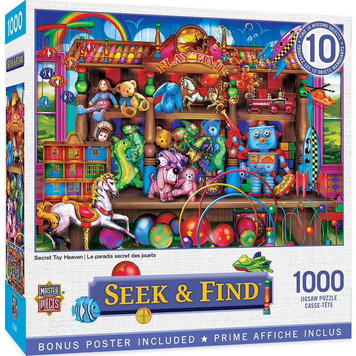 Seek & Find - Secret Toy Heaven 1000 Piece Jigsaw Puzzle - Just $16.99! Shop now at Retro Gaming of Denver