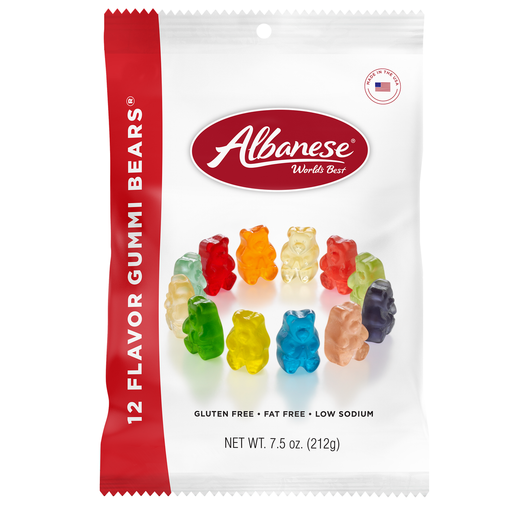 12 Flavor Gummi Bears 7.5 oz Peg Bag - Premium Sweets & Treats - Just $3.95! Shop now at Retro Gaming of Denver