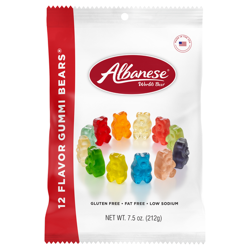 12 Flavor Gummi Bears 7.5 oz Peg Bag - Premium Sweets & Treats - Just $3.95! Shop now at Retro Gaming of Denver