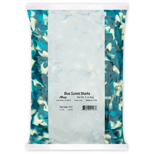 Blue Gummi Sharks 5 lb. Bag - Premium Sweets & Treats - Just $21.99! Shop now at Retro Gaming of Denver