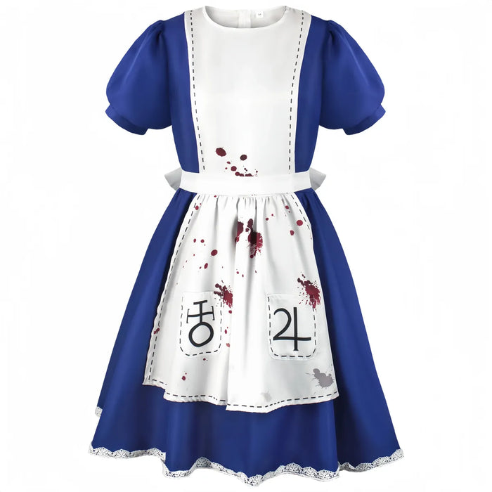 Madness Returns Alice Cosplay Costume Dress with Apron and Wig for Women - for just $22.95! 