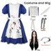 Madness Returns Alice Cosplay Costume Dress with Apron and Wig for Women - for just $22.95! 