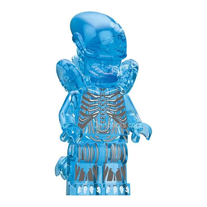 Aliens Xenomorph transparent blue Lego custom Minifigures - Premium Minifigures - Just $4.99! Shop now at Retro Gaming of Denver