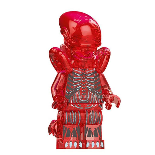 Aliens Xenomorph transparent red Lego custom Minifigures - Premium Minifigures - Just $4.99! Shop now at Retro Gaming of Denver