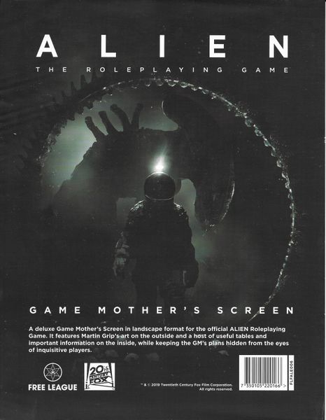 Alien RPG Game Mother's Screen - for just $24.99! 