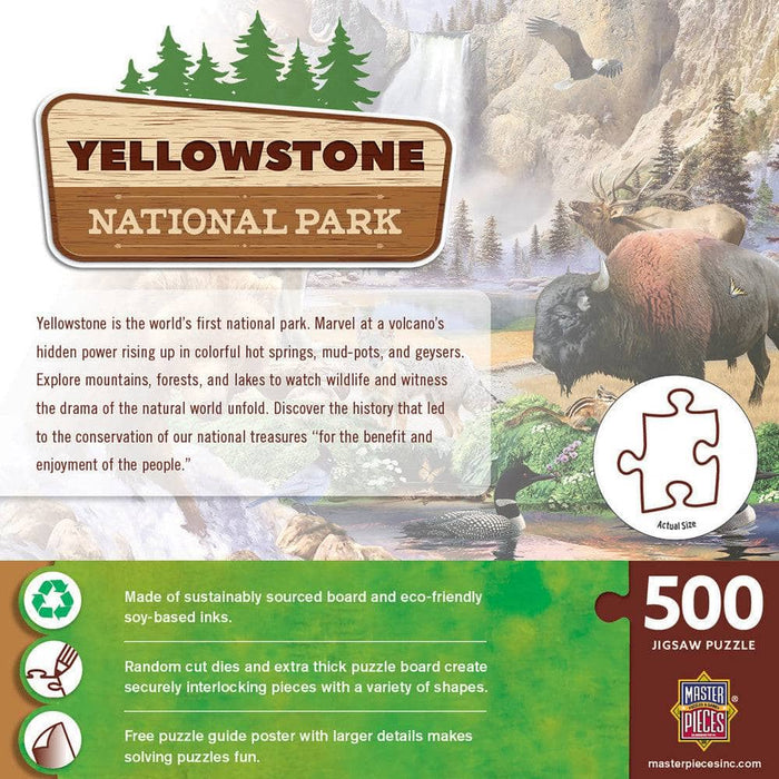 Yellowstone National Park 500 Piece Jigsaw Puzzle - for just $14.99! 