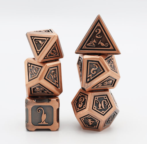 Alchemist Metals: Copper - Metal RPG Dice Set - for just $43.99! 
