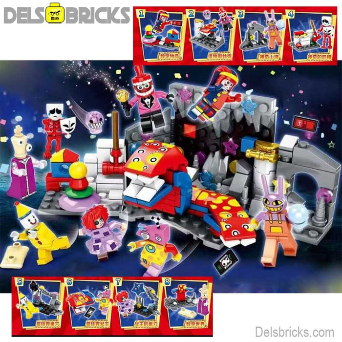 The Amazing Digital Circus Minifigures Set & Diorama (Lego-Compatible Minifigures) - Premium Minifigures - Just $25! Shop now at Retro Gaming of Denver