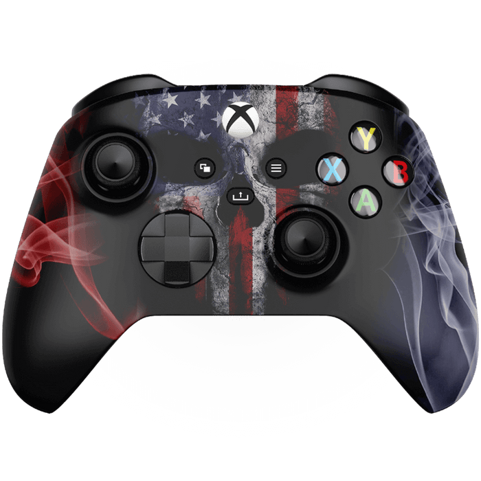 AMERICAN SKULL XBOX SERIES X CUSTOM MODDED CONTROLLER - Just $109.99! Shop now at Retro Gaming of Denver