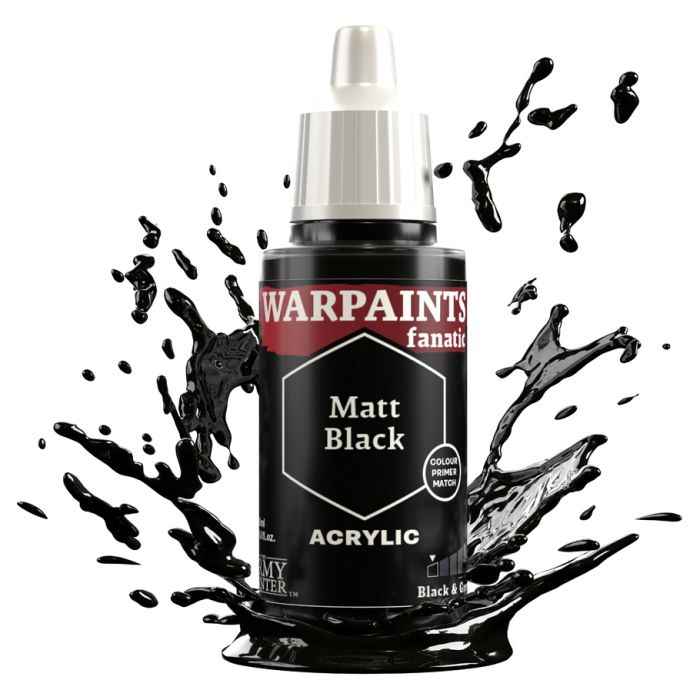 Warpaints Fanatic: Matt Black 18ml - for just $3.75! 