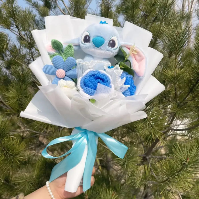 Stitch & Angel Plush Bouquet – Handmade Gift for Valentine’s & Holiday - for just $35.95! 