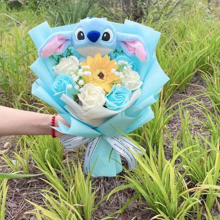 Stitch & Angel Plush Bouquet – Handmade Gift for Valentine’s & Holiday - for just $35.95! 