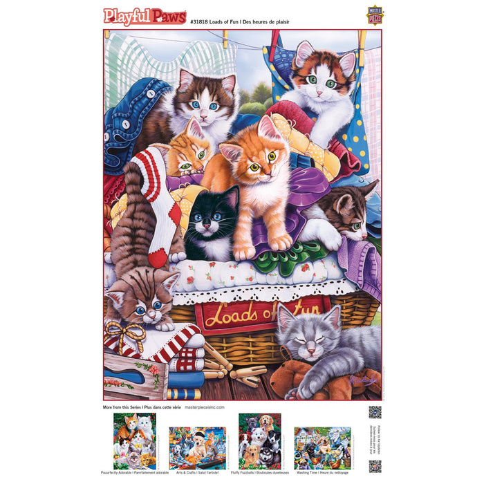 Playful Paws - Loads of Fun 300 Piece EZ Grip Jigsaw Puzzle - Just $14.99! Shop now at Retro Gaming of Denver