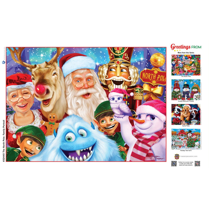 The North Pole Family Portrait 500 Piece Jigsaw Puzzle - for just $14.99! 