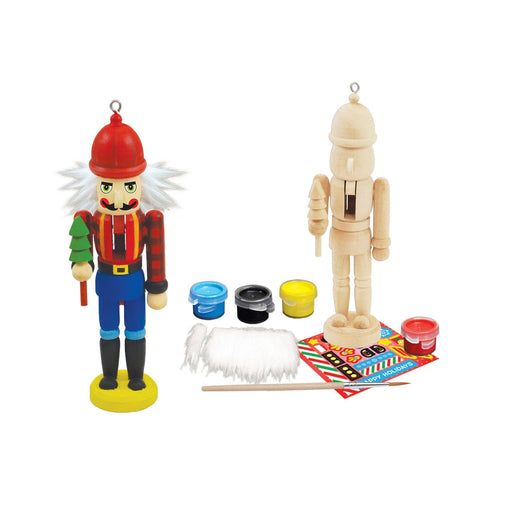 Nutcracker Lumberjack Ornament Wood Paint Kit - for just $7.99! 