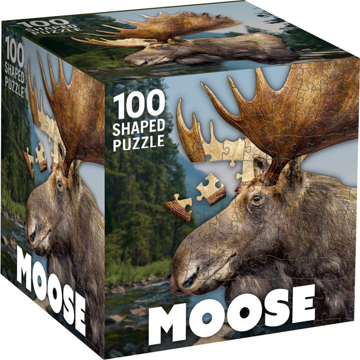 Moose 100 Piece Shaped Jigsaw Puzzle - for just $7.99! 