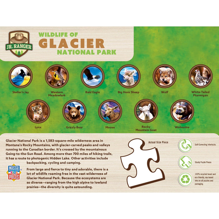 Wildlife of Glacier National Park - 100 Piece Jigsaw Puzzle - Just $12.99! Shop now at Retro Gaming of Denver