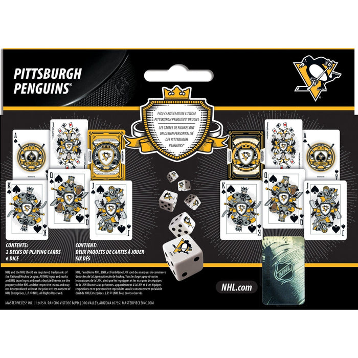 Pittsburgh Penguins - 2-Pack Playing Cards & Dice Set - for just $14.99! 