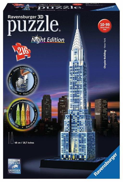 Puzzle: 3D Puzzle - Chrysler Building Night Edition - for just $69.99! 