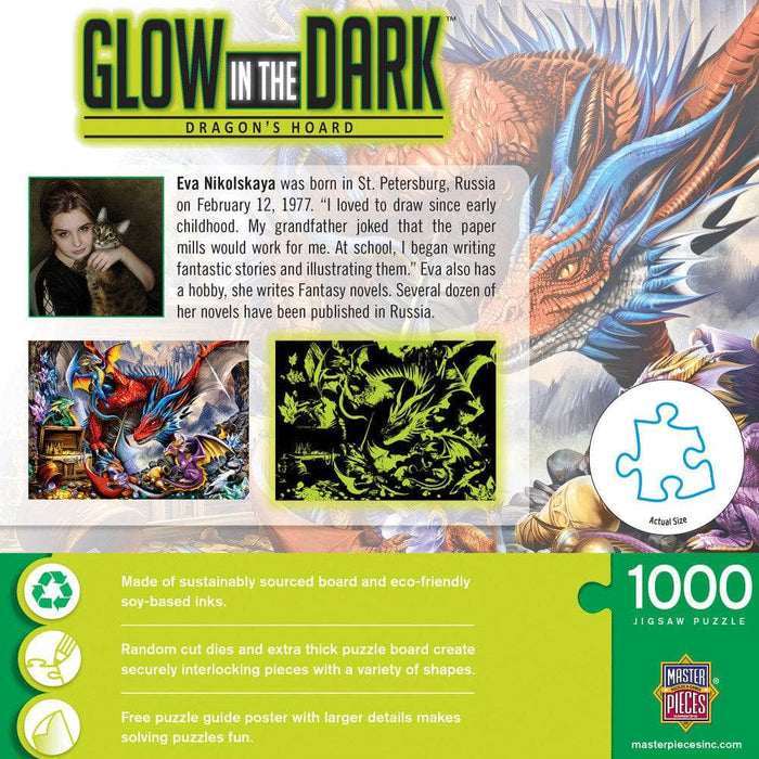 Glow in the Dark - Dragon's Horde 1000 Piece Jigsaw Puzzle - for just $16.99! 