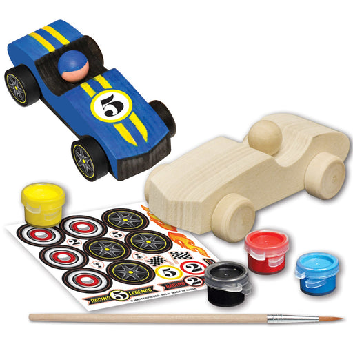 Race Car Wood Craft & Paint Kit - Just $7.99! Shop now at Retro Gaming of Denver