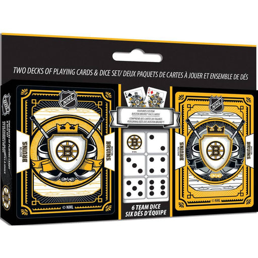 Boston Bruins - 2-Pack Playing Cards & Dice Set - for just $19.99! 
