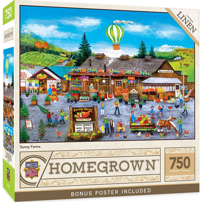Homegrown - Sunny Farms 750 Piece Jigsaw Puzzle - for just $14.99! 