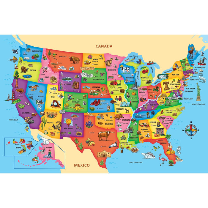 Explorer - USA Map 80 Piece Floor Jigsaw Puzzle - for just $19.99! 