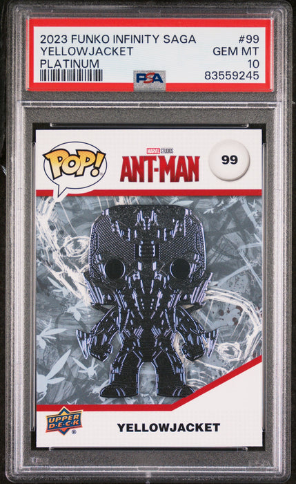 2023 UPPER DECK FUNKO POP MARVEL  YELLOWJACKET PLATINUM #99  PSA 10 - for just $54! 