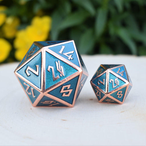 Aqua and Bronze Metal 35mm D20 - Just $24.99! Shop now at Retro Gaming of Denver