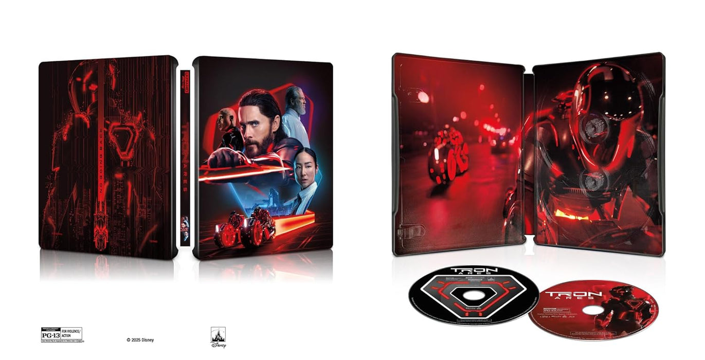 Tron: Ares - Limited Edition Steelbook (4K Ultra HD + Blu-ray + Digital) - for just $49.99! 