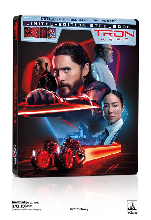 Tron: Ares - Limited Edition Steelbook (4K Ultra HD + Blu-ray + Digital) - for just $49.99! 
