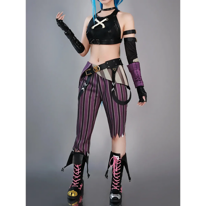 Arcane Jinx Cosplay Costume – LOL Season 2 Loli Outfit with Wig & Accessories - for just $74.95! 